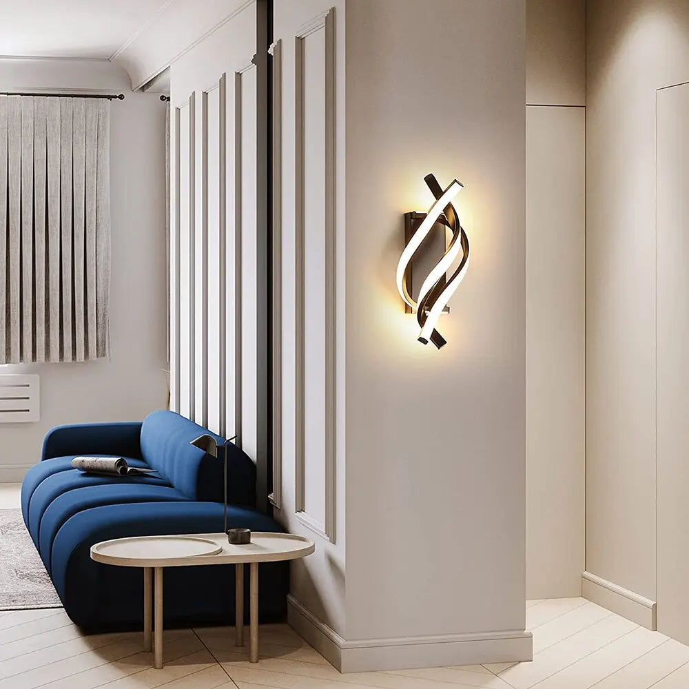 Carvallo Modern vägglampa | Ljus uppåt &amp; nedåt | Trådlös &amp; Elegant | LED Aluminium