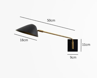 FlexGlow - Svängbar Vägglampa med Lång Arm och LED-belysning