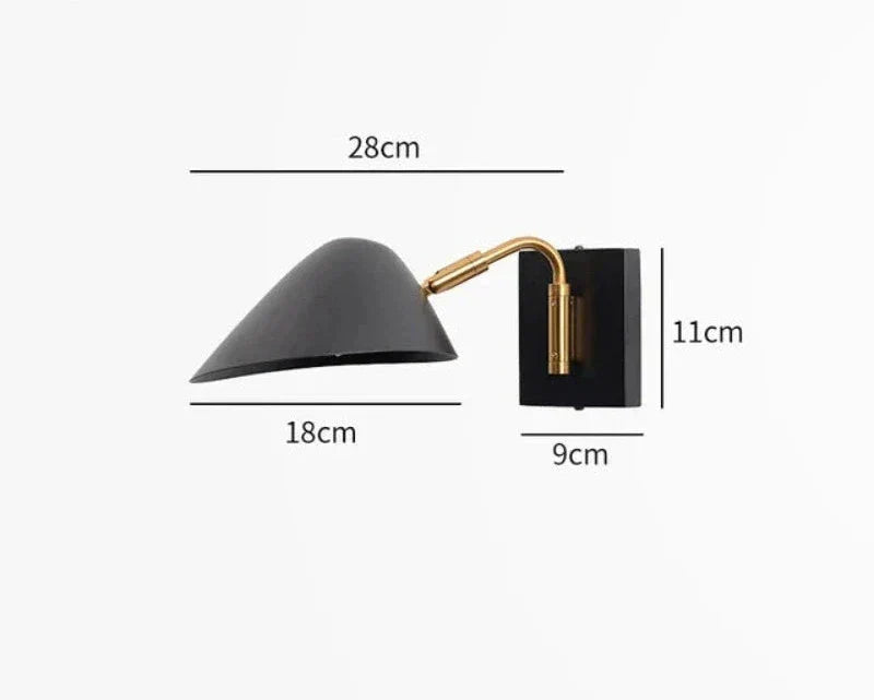 FlexGlow - Svängbar Vägglampa med Lång Arm och LED-belysning