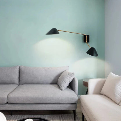 FlexGlow - Svängbar Vägglampa med Lång Arm och LED-belysning