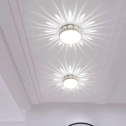 Aurora LED Taklampa - Atmosfärisk Belysning med Eleganta Mönster