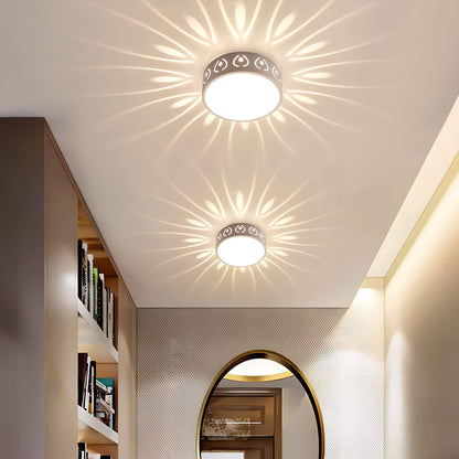 Aurora LED Taklampa - Atmosfärisk Belysning med Eleganta Mönster