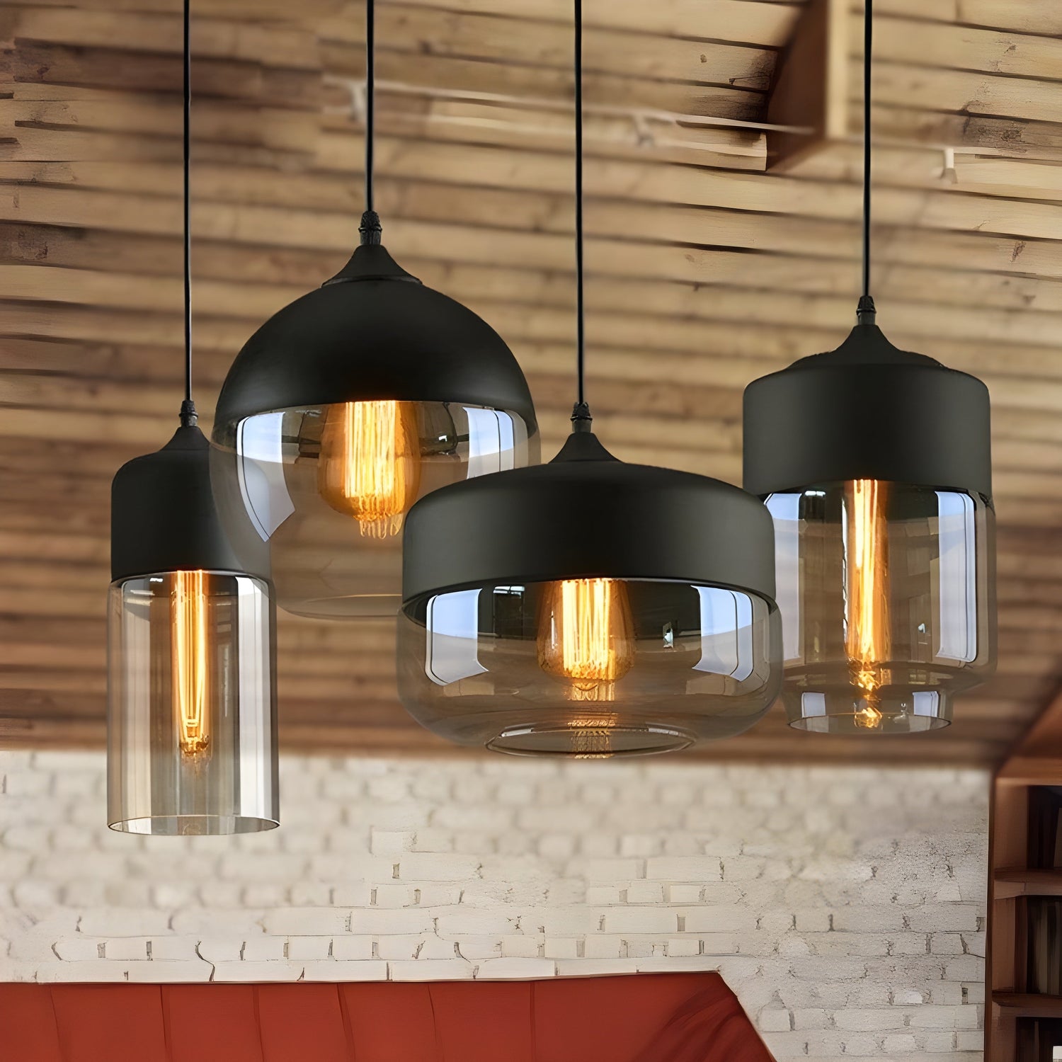 LED-Hänglampa i glas – Modern, skandinavisk design för stiliga vardagsrum