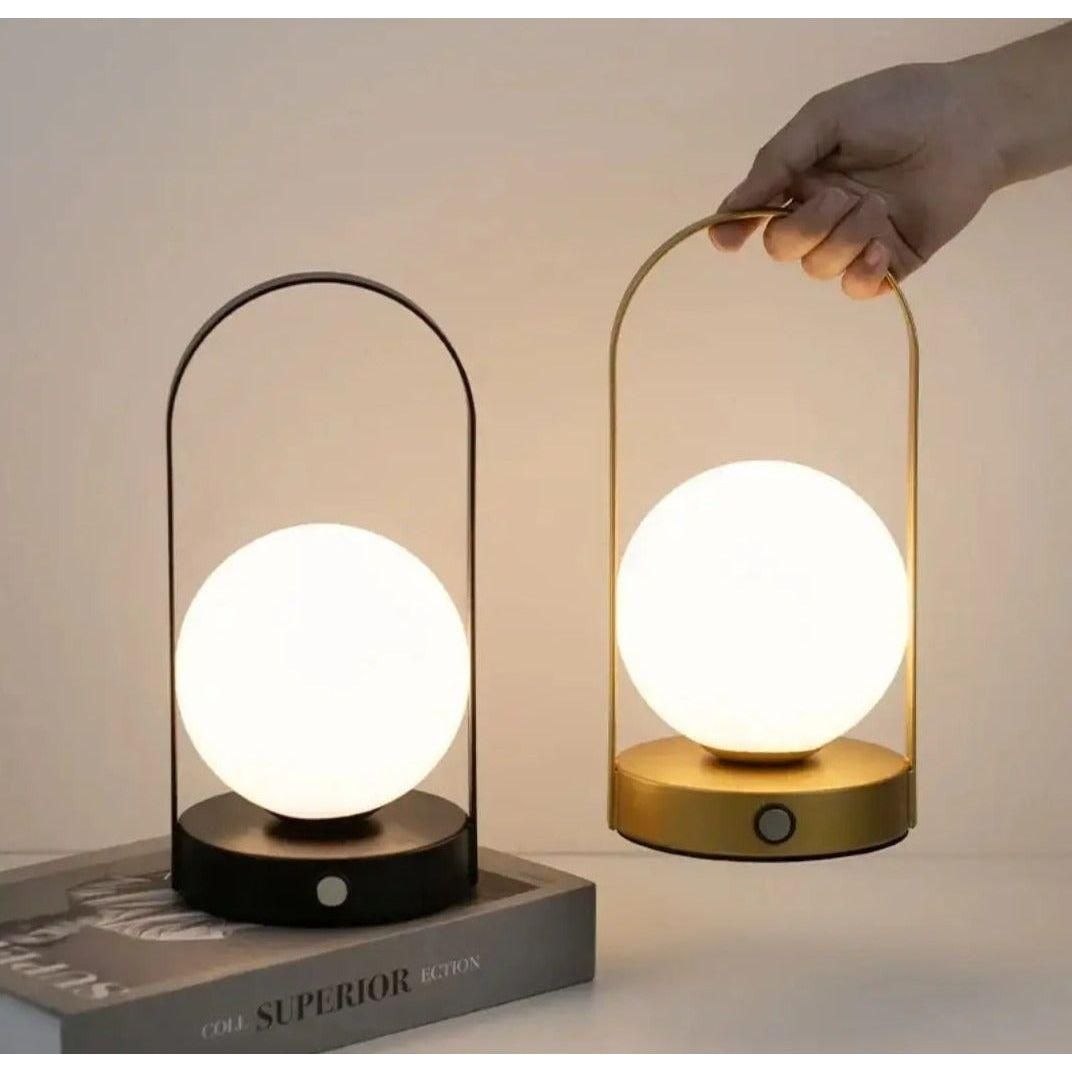 MoonBeam Lampa - Touch-Control Kula Formad Bärbar LED Nattlampa