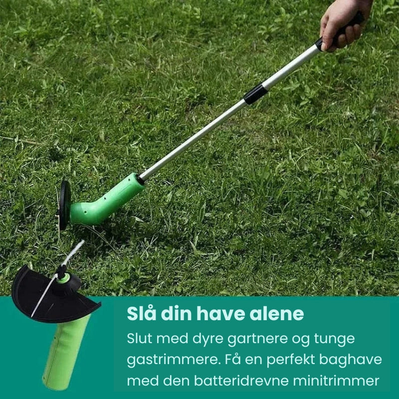 Carvallo - Trådlös mini grästrimmer för effektiv gräsklippning