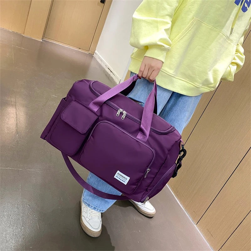 Carvallo Resväska med flera fack | Vattentålig & Lätt | Sport-, Fitness- & Weekendväska för damer & herrar