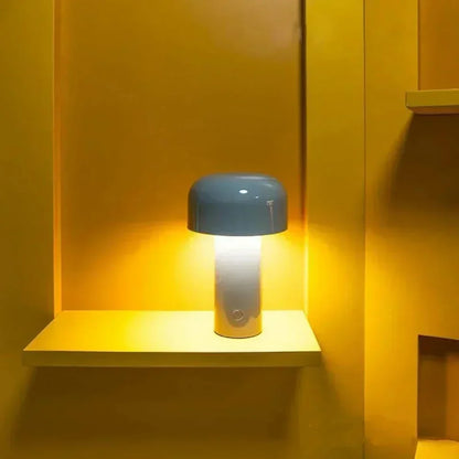 GlowMush - Opladdningsbar LED Bordslampa, Trådlös Svamp-lampa