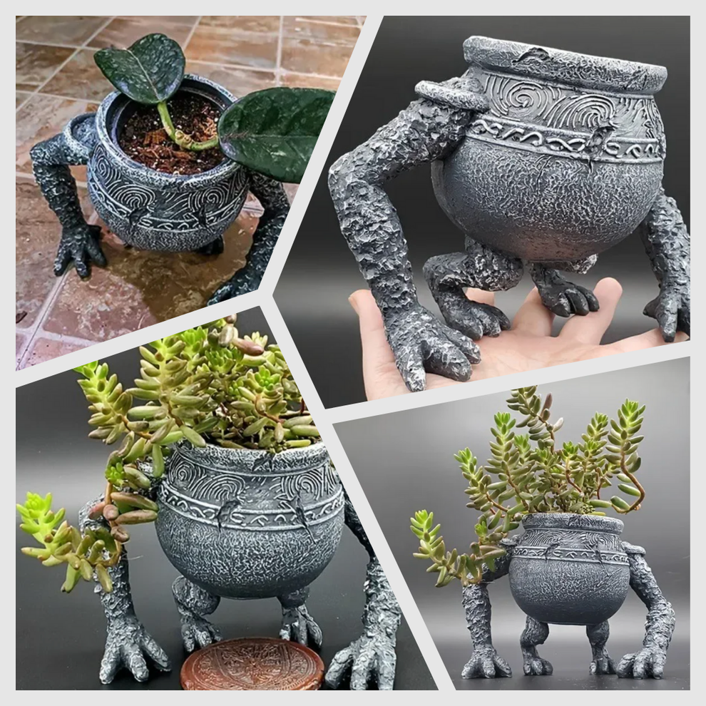 MythosGuard – Krigare inspired planting bag with intricate details for unique home decor