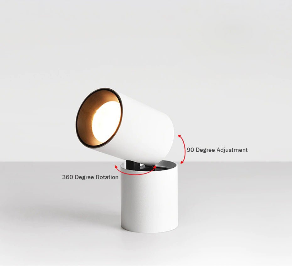 Justerbar Rund Ytmonterad Downlight för Mångsidig Belysning