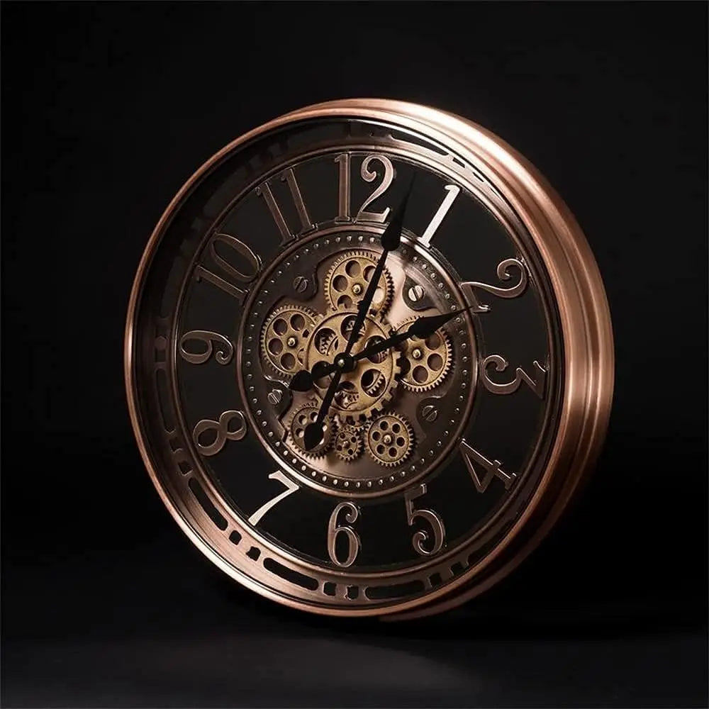 Antik Kontorsväggklocka Vintage Industriell Design 21 Tum