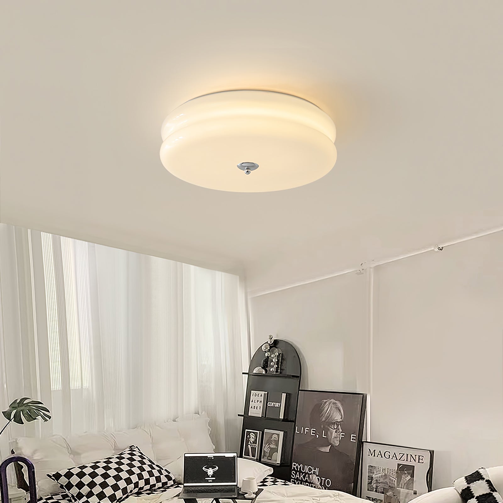 Art Deco Vintage Taklampa för Elegant Heminredning
