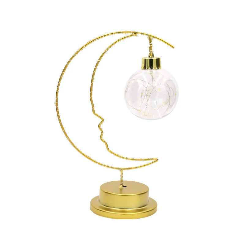 Arvesso | Twinkle Moon &amp; Star LED Light - Elegant Inomhus Juldekoration Lampa