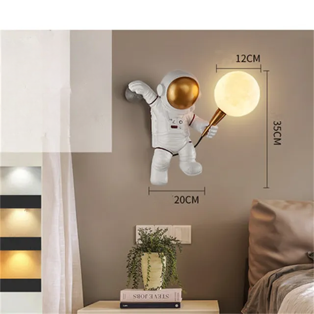 Astronaut LED Bordslampa för Barns Sovrum och Vardagsrumsbelysning