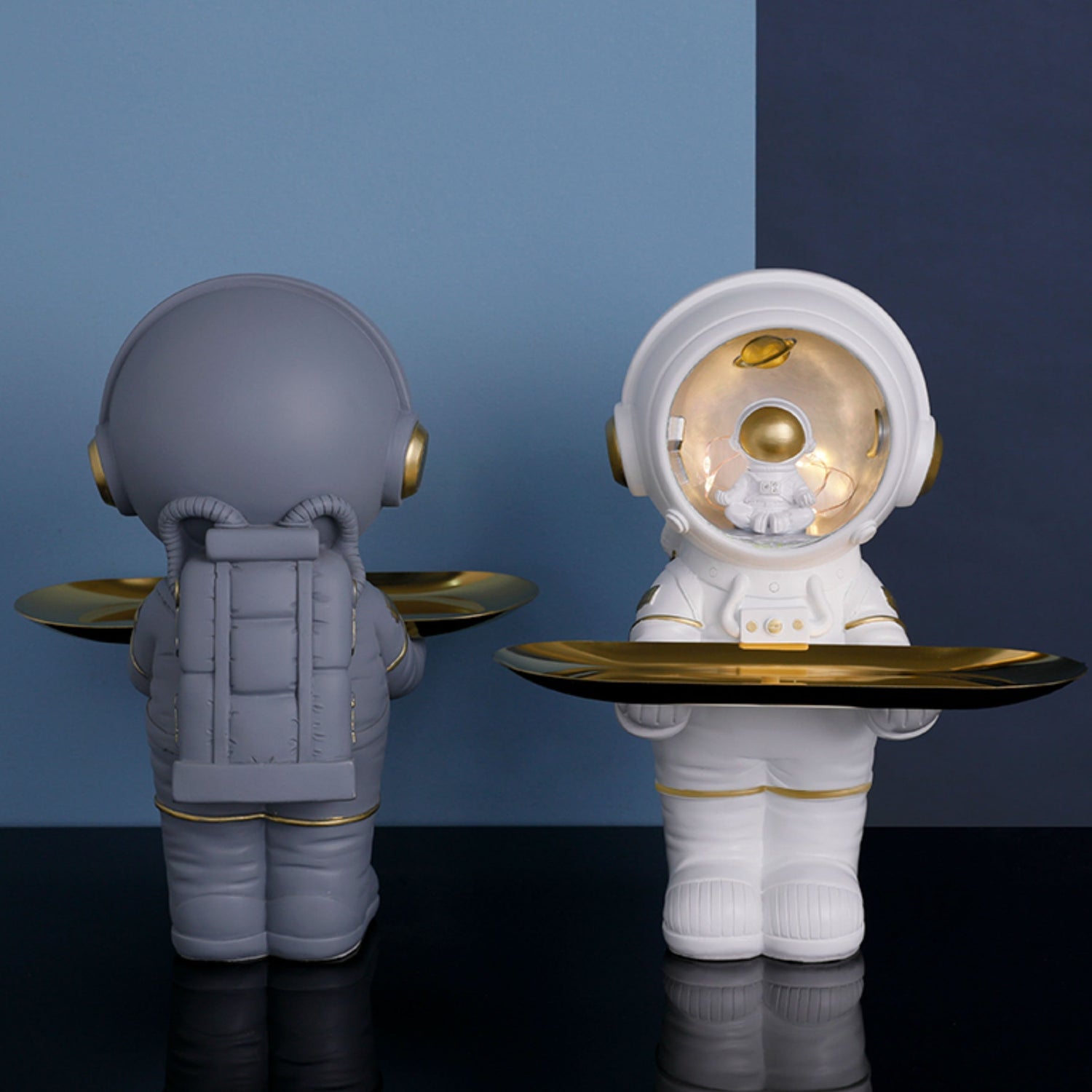 Astronautlampa med rymdman lagerbox i två färger för heminredning