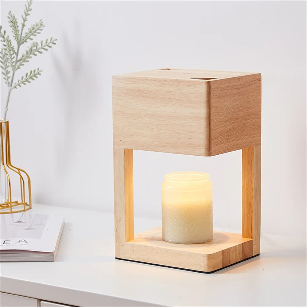 Ljusvärmare lampa med elegant design och atmosfäriskt ljus