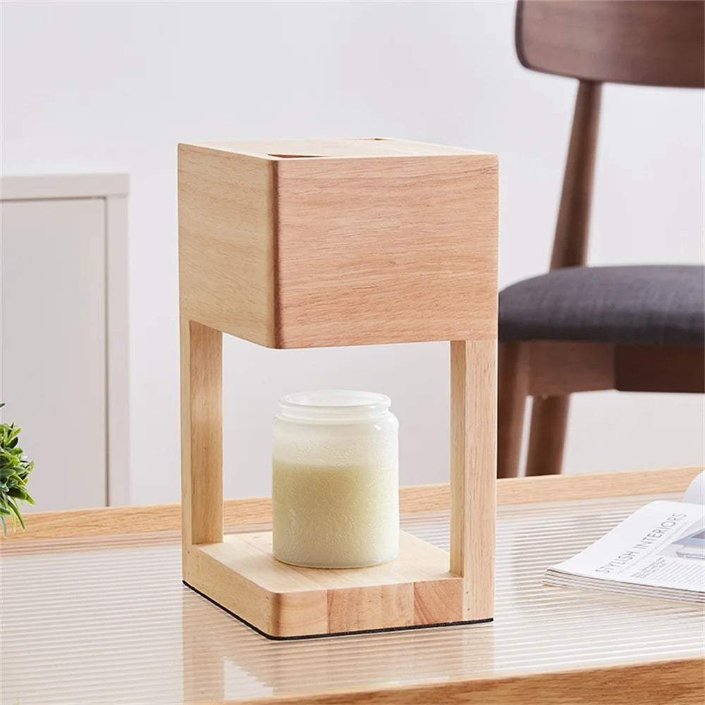 Ljusvärmare lampa med elegant design och atmosfäriskt ljus