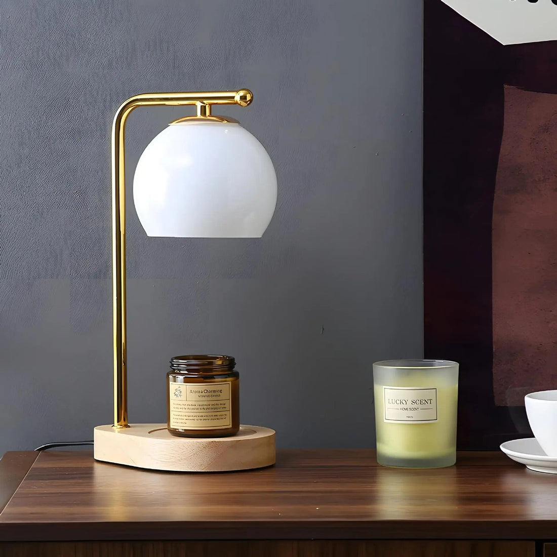 Ljusvärmare med elegant design för en mysig atmosfär