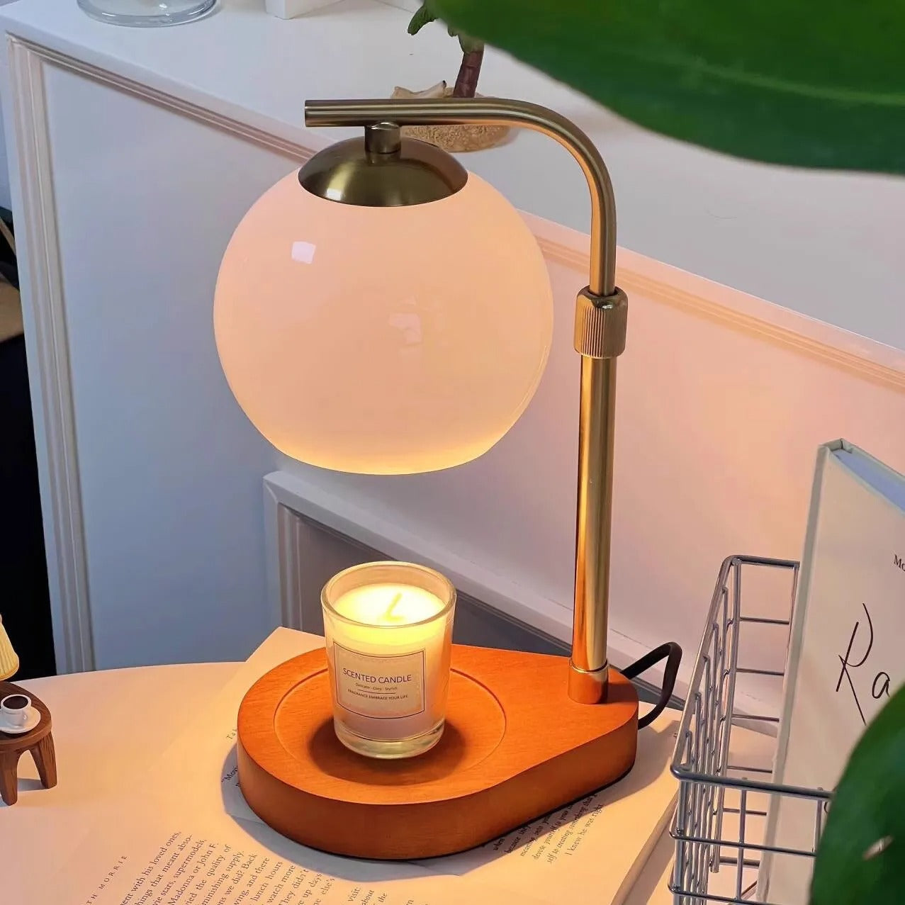 Ljusvärmare med elegant design för en mysig atmosfär