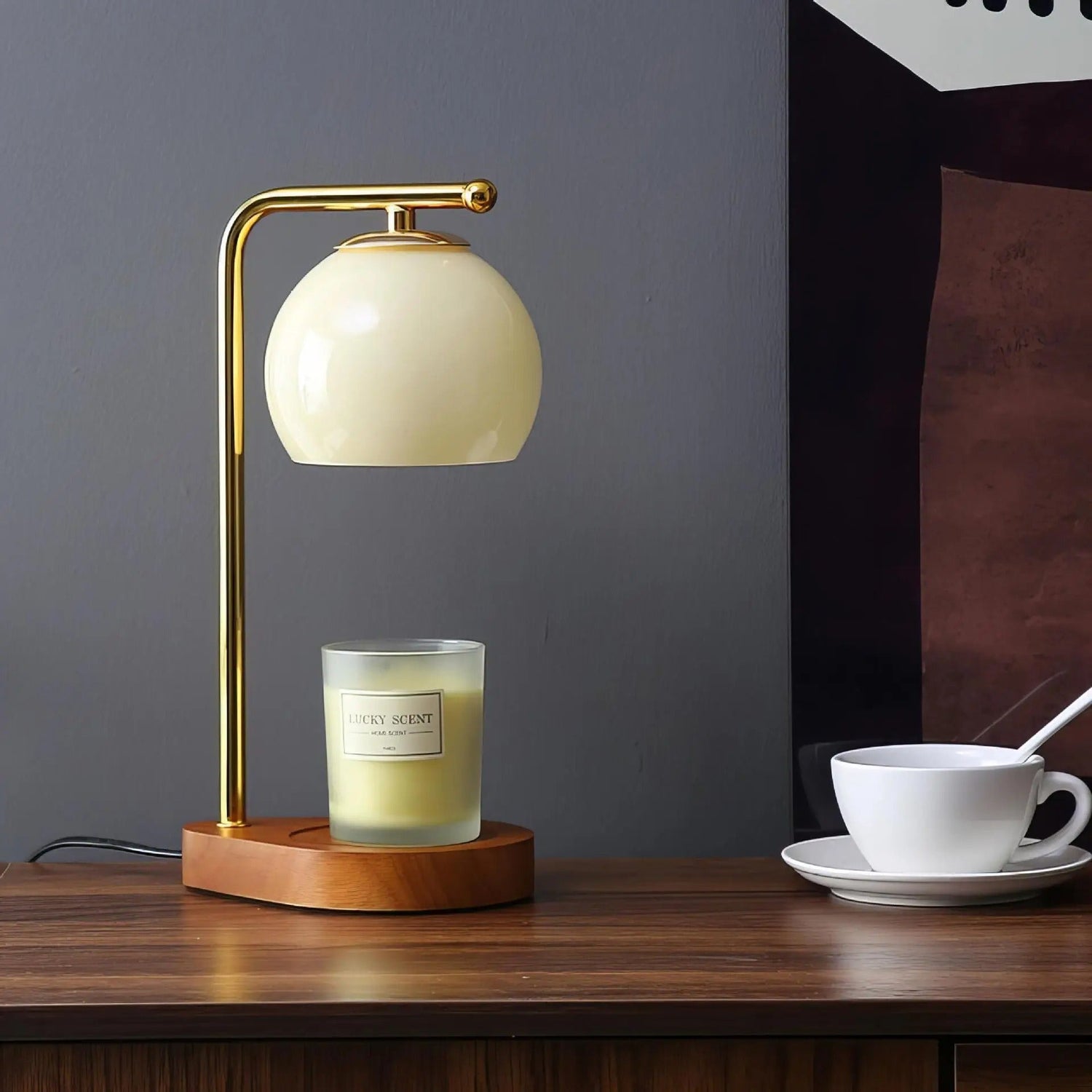 Ljusvärmare med elegant design för en mysig atmosfär