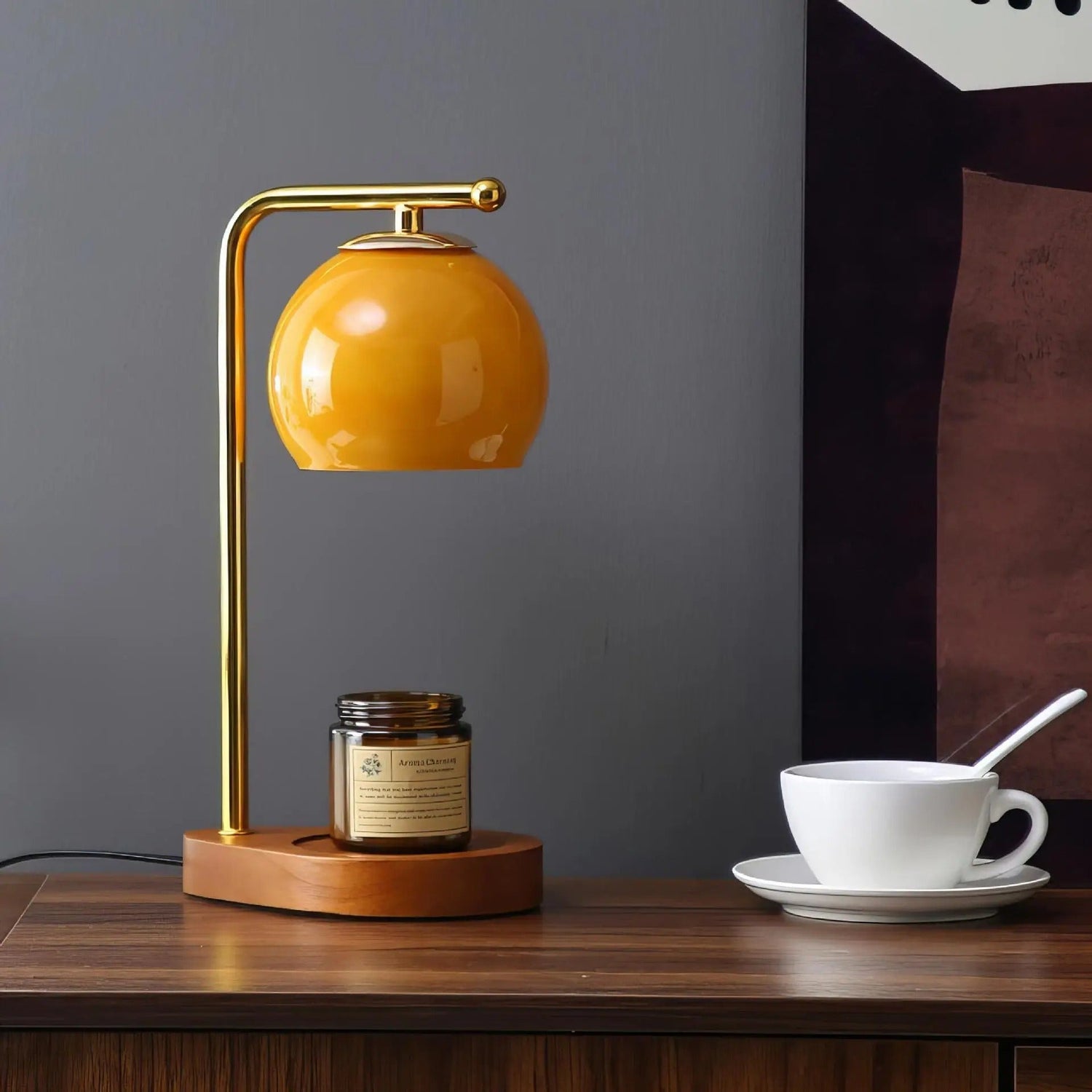 Ljusvärmare med elegant design för en mysig atmosfär