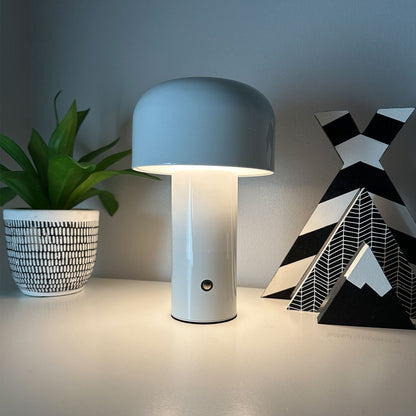 Stilig modern trådlös svamp-lampa för hem och kontorsbruk