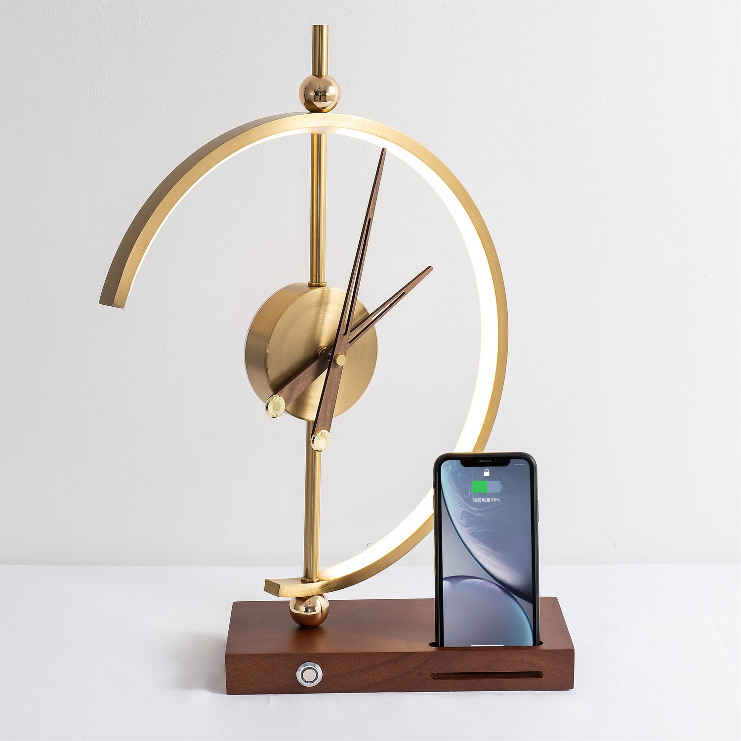 Klocklampa Med Trådlös Laddning Eco Bordslampa Smart