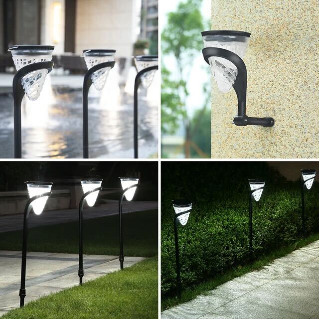 Cone Pathway Solar LED Light Utomhus IP65 Vattentät