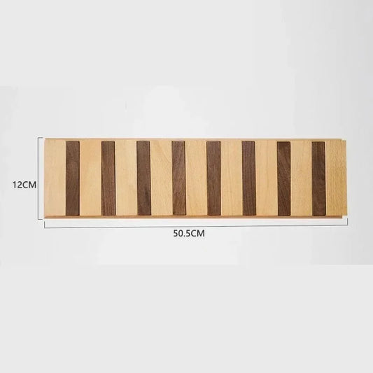 Kreativ Väggkrok Ställ Solid Trä Ingen Borrning Entré Organisatör