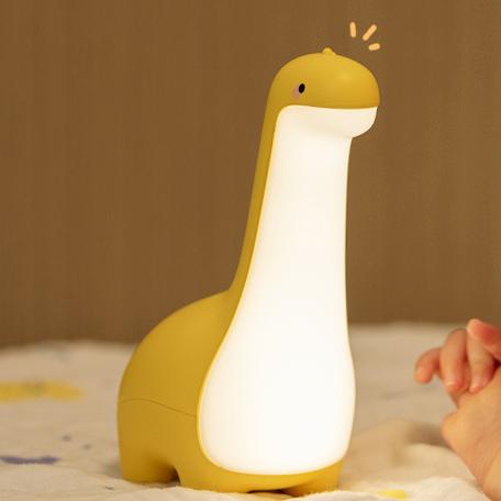 Söt långhalsad dinosaur LED-nattlampa för barn och flickor