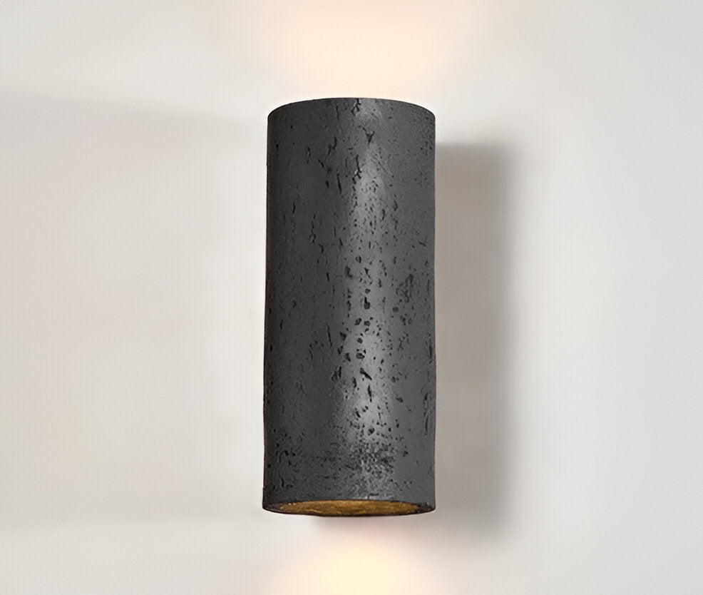 Cylinder Tube Vägglampa Wabi Sabi Stone LED Vägglampa