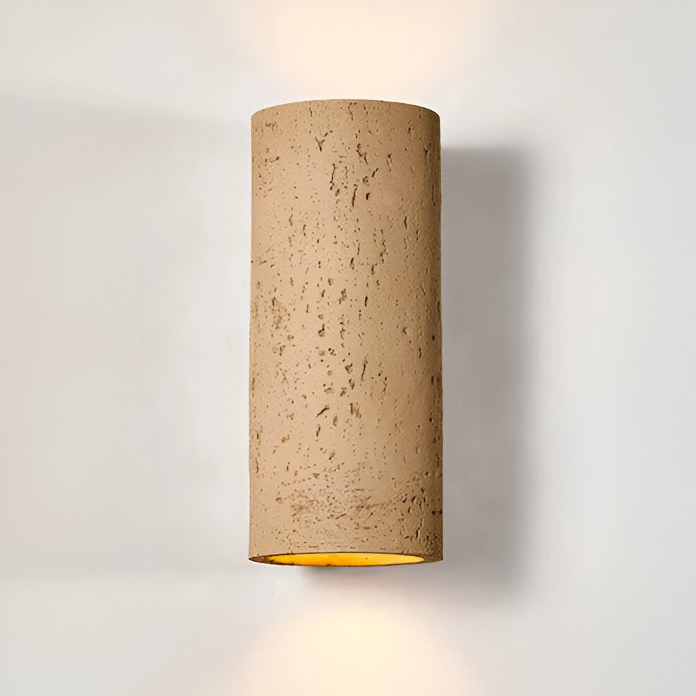 Cylinder Tube Vägglampa Wabi Sabi Stone LED Vägglampa
