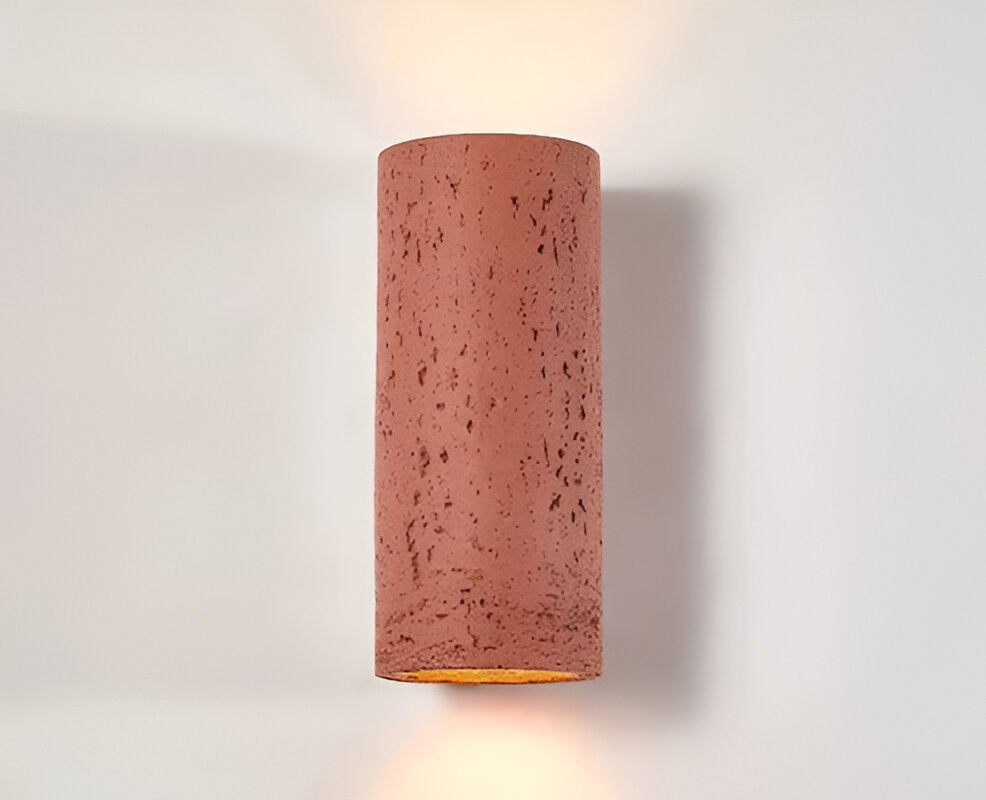 Cylinder Tube Vägglampa Wabi Sabi Stone LED Vägglampa