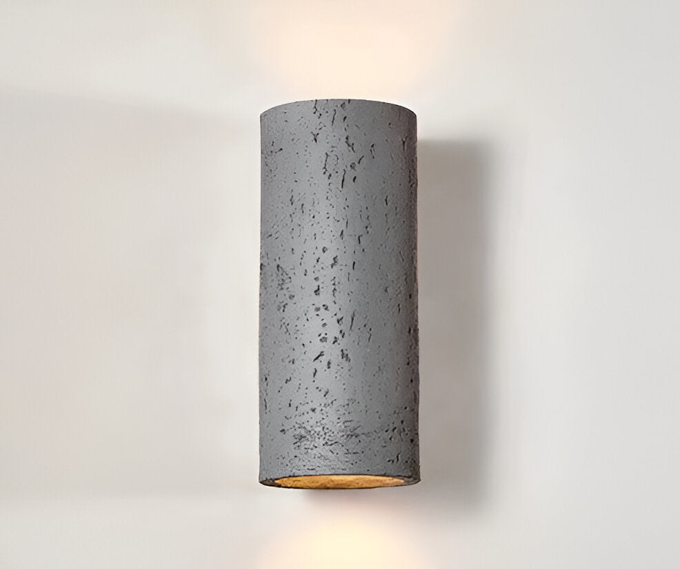 Cylinder Tube Vägglampa Wabi Sabi Stone LED Vägglampa
