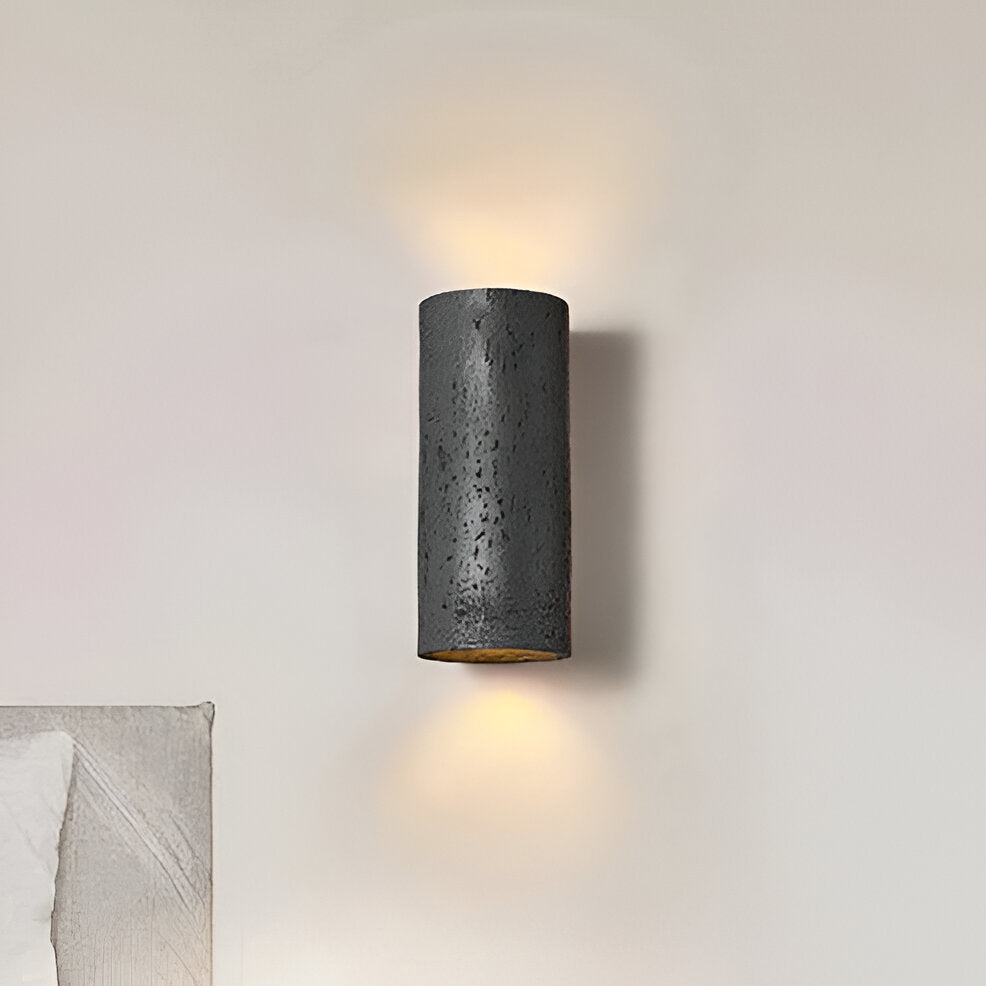 Cylinder Tube Vägglampa Wabi Sabi Stone LED Vägglampa