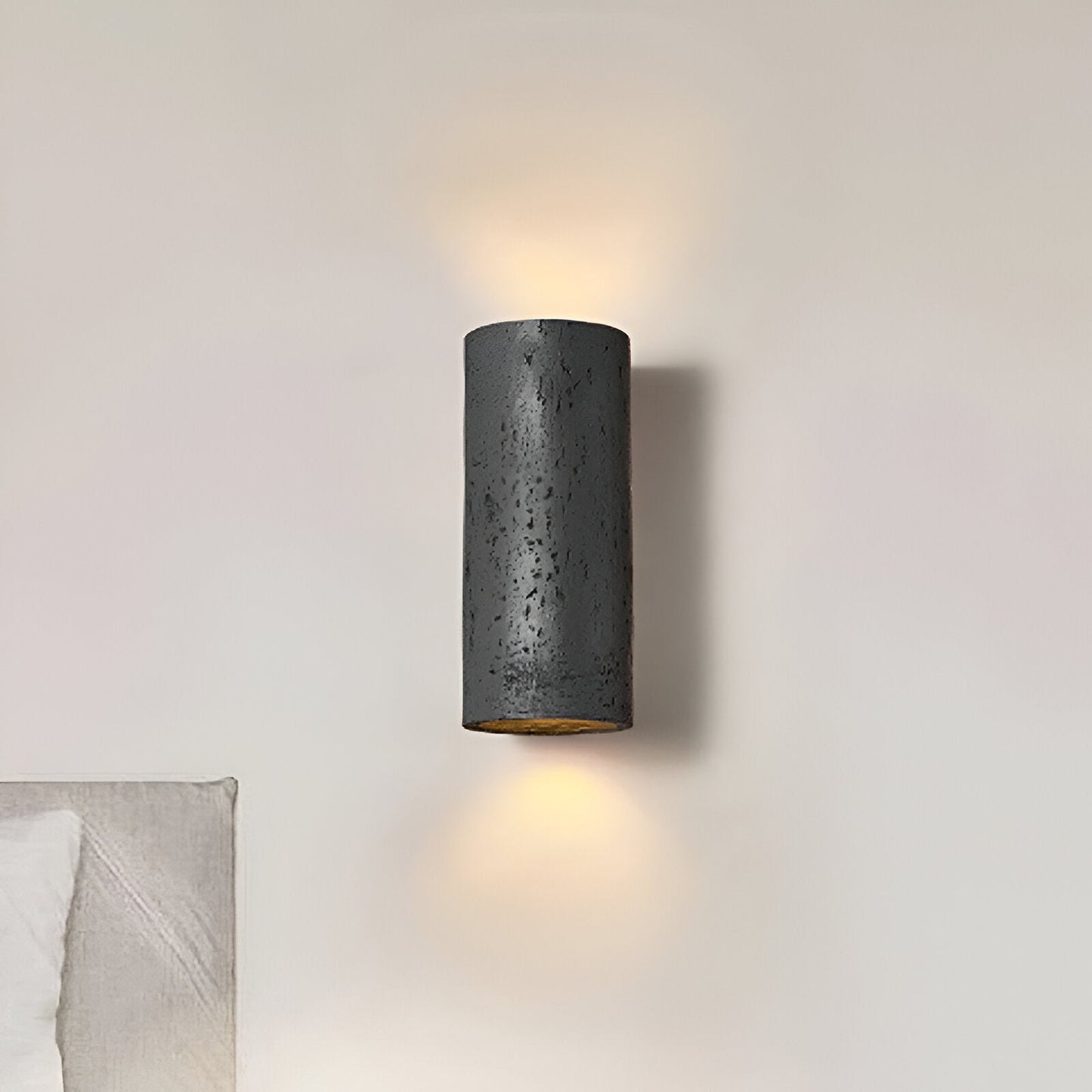 Cylinder Tube Vägglampa Wabi Sabi Stone LED Vägglampa