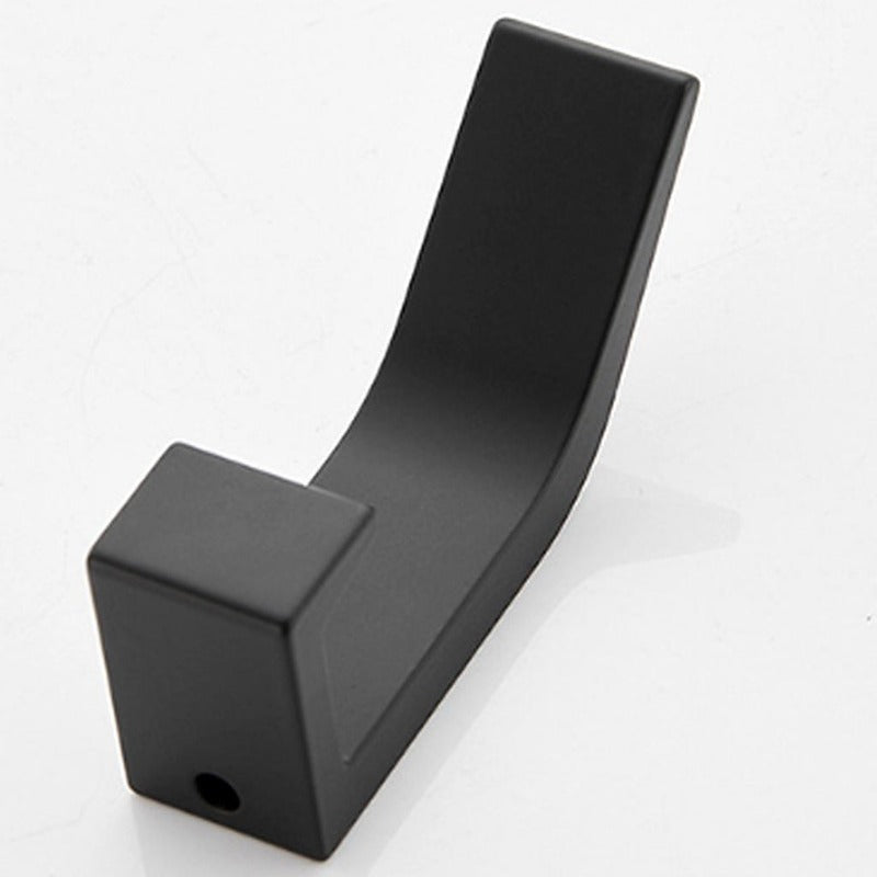 Dekorativa svarta och vita väggkrokar i aluminium för stilfull förvaring