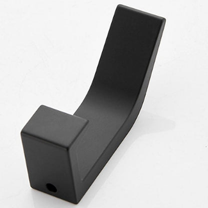 Dekorativa svarta och vita väggkrokar i aluminium för stilfull förvaring