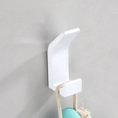 Dekorativa svarta och vita väggkrokar i aluminium för stilfull förvaring