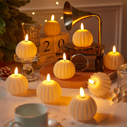 Elegant flamfria blockljus för mysig atmosfär och dekoration