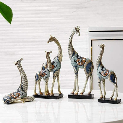 Elegant Giraffeskulptur för Modern Hem- och Kontorsinredning