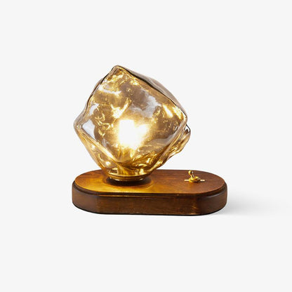 Elegant Glasbordslampa för Hemljus med Frostad Design