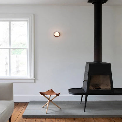 Elegant Glasvägglampa med plug-in design och LED-lampa