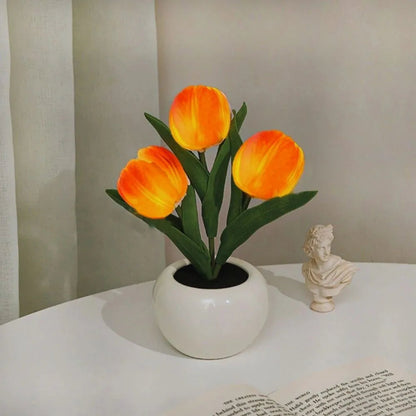 Floral Tulip Nattljus för Varm Atmosfär och Heminredning