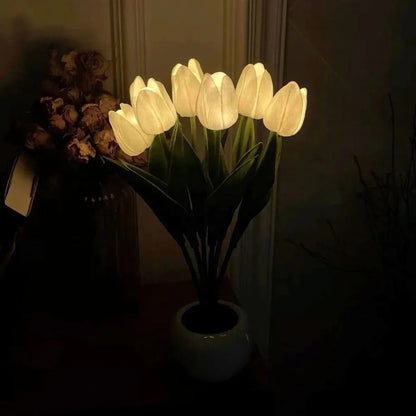 Floral Tulip Nattljus för Varm Atmosfär och Heminredning