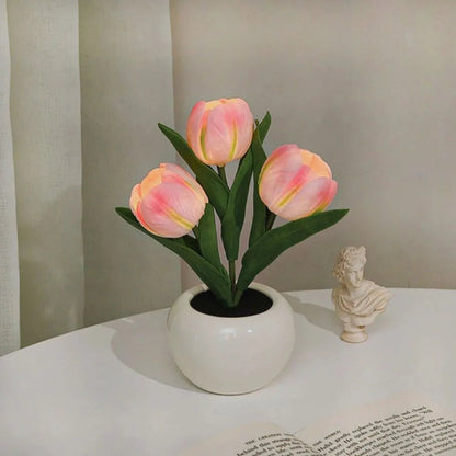 Floral Tulip Nattljus för Varm Atmosfär och Heminredning