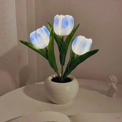 Floral Tulip Nattljus för Varm Atmosfär och Heminredning