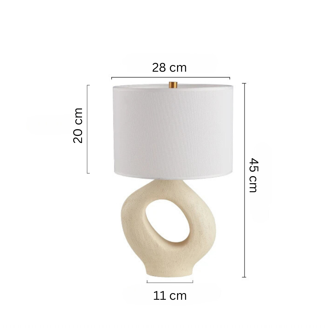 Gold Finish Bordslykta Med LED Ljus Källa E27 Varm Vit