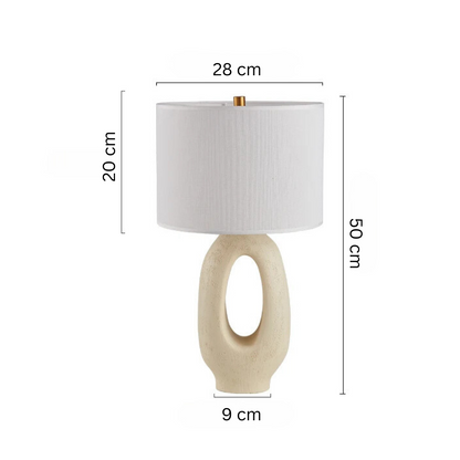 Gold Finish Bordslykta Med LED Ljus Källa E27 Varm Vit