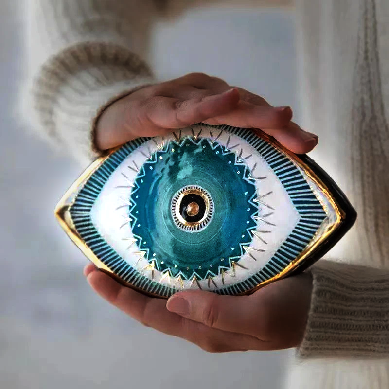 Evil Eye Dekor för Skydd och Lyckobringande Amulett