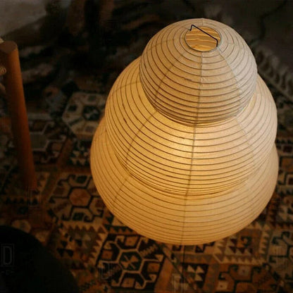 Japansk Washi Golvlampa för Avkopplande Atmosfärsbelysning